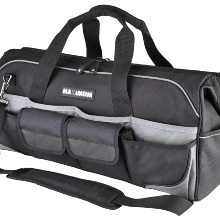 MAXIMUM Duffle Tool Bag w/ Shoulder Strap, 34 Pockets, 24-in