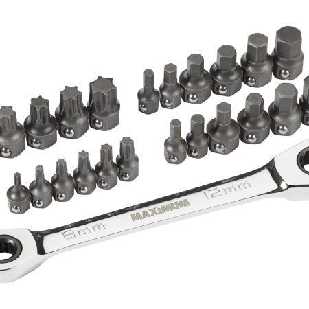 MAXIMUM Ratcheting Bit Wrench Set, 24-pc