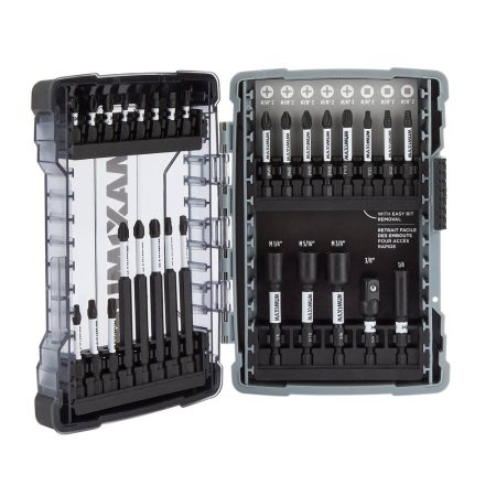 MAXIMUM Impact Magnetic Carbide Assorted Screw & Nut Driver Bit Set , 29-pc