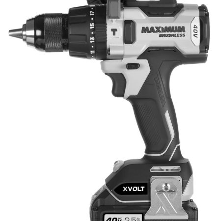 MAXIMUM 40V Brushless Hammer Drill/Driver Kit, 1/2-in