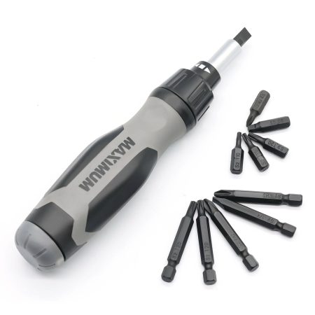 Maximum 47-pc Ratcheting Precision Screwdriver Set with S2 Black Oxide Bits and Plastic Case