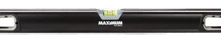 MAXIMUM Aluminum Box Spirit Level, 48-in, Black