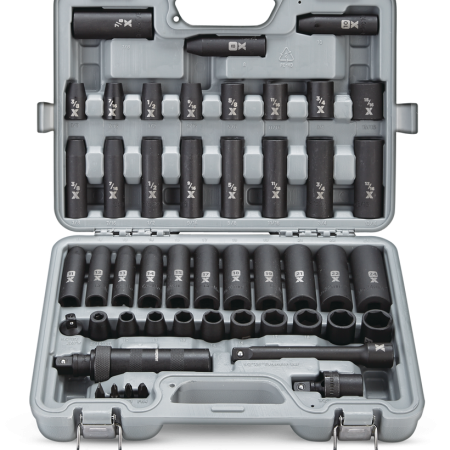 MAXIMUM 1/2-in Drive Professional Grade Impact Socket Set, 48-pc, CRMO