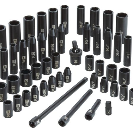 MAXIMUM 1/4-in Drive Impact Socket Set, 53-pc