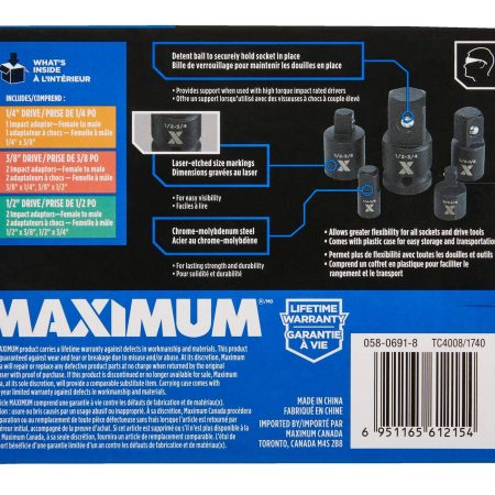 MAXIMUM Impact Adapter Set, 5-pc