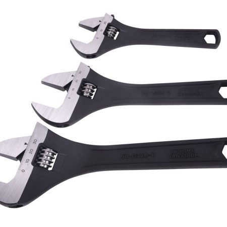 MAXIMUM Wide-Jaw Adjustable Wrench Set, 3-pc, 6-in, 8-in & 10-in