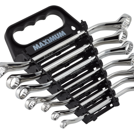 MAXIMUM Offset Box-End Wrench Set, Metric, 7-pc