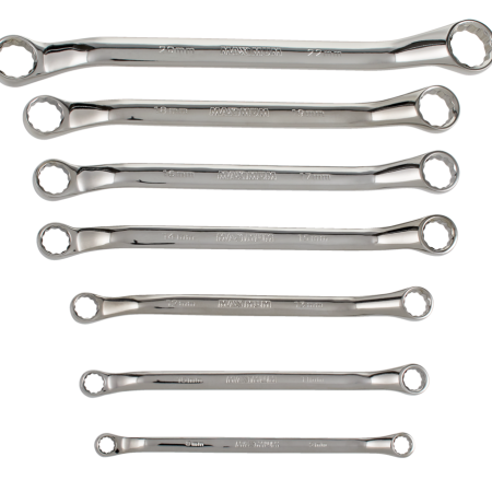 MAXIMUM Offset Box-End Wrench Set, Metric, 7-pc