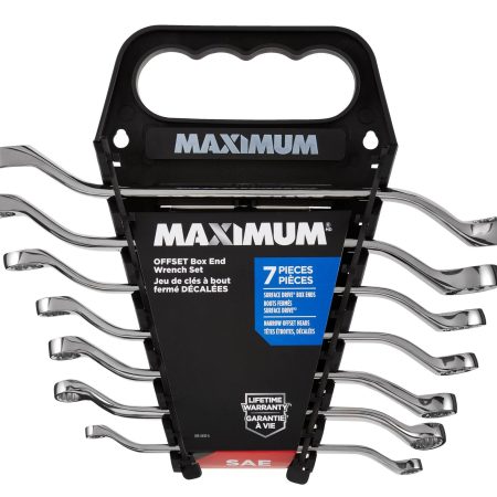 MAXIMUM Offset Box-End Wrench Set, SAE, 7-pc