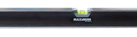 MAXIMUM Aluminum Magnetic Box Spirit Level, 78-in, Black