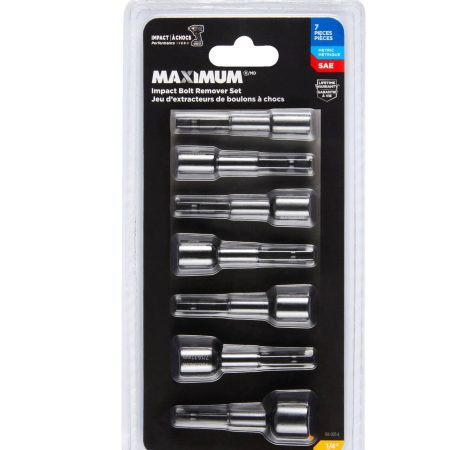 MAXIMUM 1/4-in Drive Bolt Remover Set, 7-pc