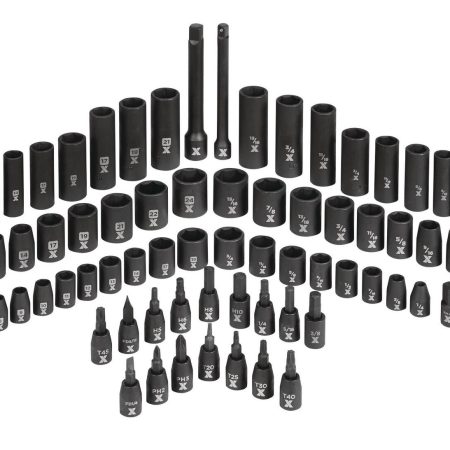 MAXIMUM 3/8-in & 1/2-in Drive Professional Grade Impact Socket Set, 83-pc, CRMO