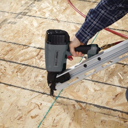 MAXIMUM 34D Lightweight Pneumatic Framing Nailer, 3-1/2-in