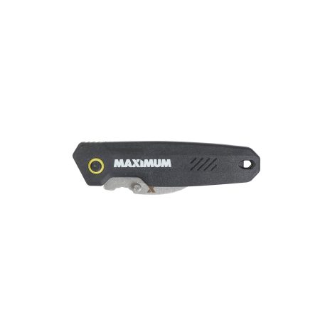 MAXIMUM Hawkbill Folding Blade Utility Knife, Black