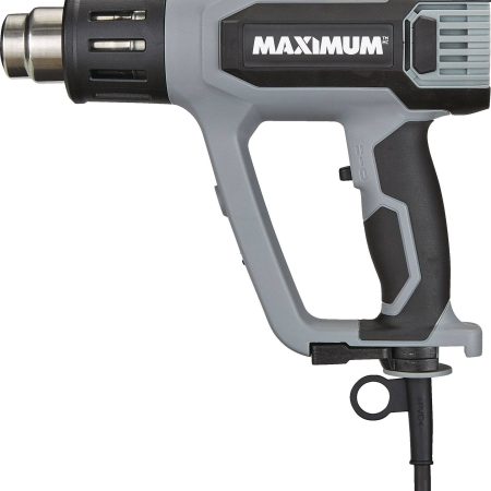 MAXIMUM 15A Variable Temperature Heat Gun with LCD Display, Scraper Blade & Nozzles, 6-pc