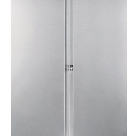 MAXIMUM 2-Door Tall Cabinet with 3 Adjustable Shelves, Stainless Series, 77 x 42 x 18-in