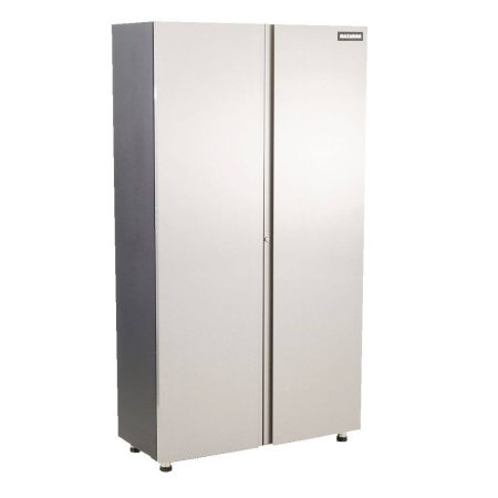 MAXIMUM 2-Door Tall Cabinet with 3 Adjustable Shelves, Stainless Series, 77 x 42 x 18-in