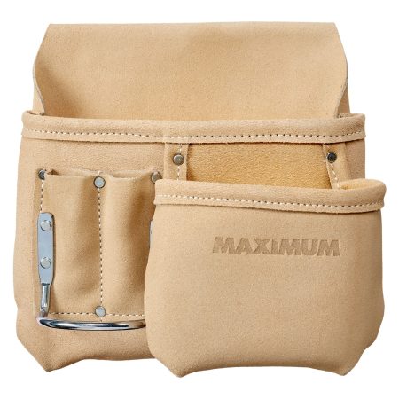 MAXIMUM Nail Tool Leather Pouch, 5 Pockets