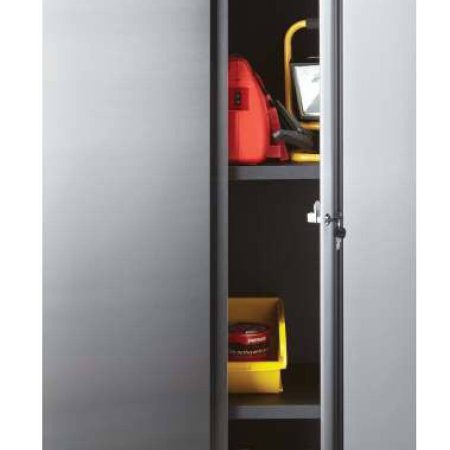 MAXIMUM 2-Door Tall Cabinet with 3 Adjustable Shelves, Stainless Series, 77 x 30 x 18-in