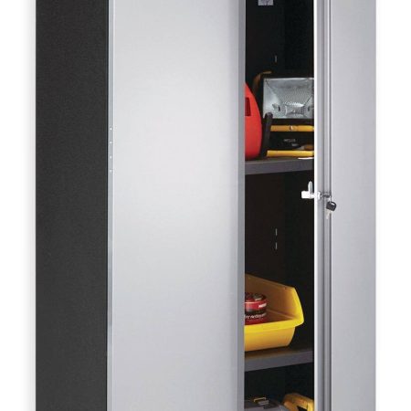 MAXIMUM 2-Door Tall Cabinet with 3 Adjustable Shelves, Stainless Series, 77 x 30 x 18-in