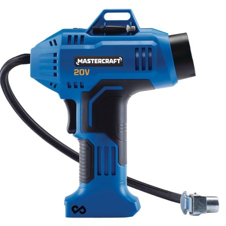 Mastercraft 20V Max Lithium-Ion Cordless High Pressure Air Inflator with Gauge, Tool Only, PWR POD Compatible