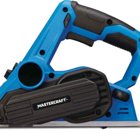 Mastercraft 6.3A Portable Corded Hand Planer Tool with Guide, Vacuum Adpater & Dust Bag