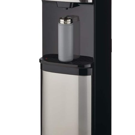 MASTER Chef Bottom Load Water Cooler/Dispenser, 3 Temperatures, Black/Stainless Steel