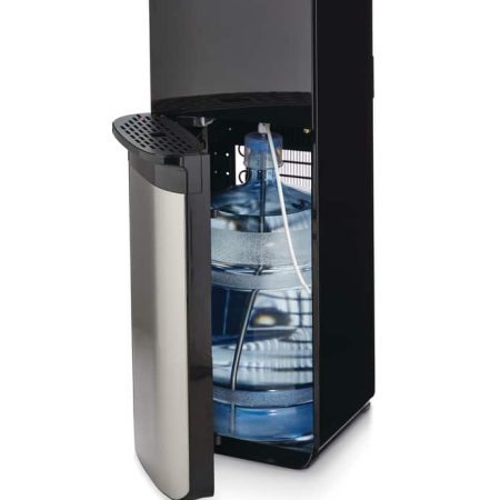 MASTER Chef Bottom Load Water Cooler/Dispenser, 3 Temperatures, Black/Stainless Steel