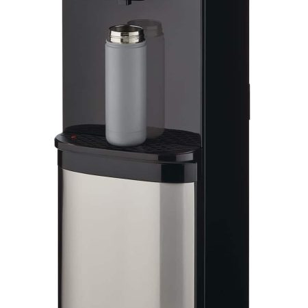 MASTER Chef Bottom Load Water Cooler/Dispenser, 3 Temperatures, Black/Stainless Steel