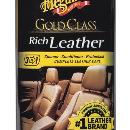 Meguiar's Gold Class 3-in-1 Rich Leather Cleaner, Conditioner & Protectant Wipes, 30-pk