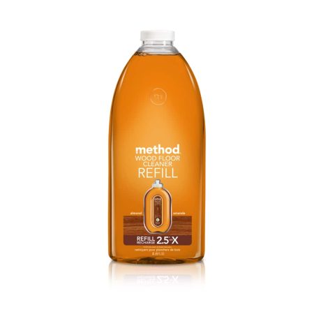 method Squirt + Mop Wood Floor Cleaner Refill, Biodegradeale, Almond Scent, 2-L