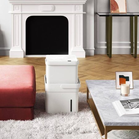 Midea MC35MSWBA3RC Compact 35 Pint Cube Dehumidifier with Smart Wi-Fi For Home & Basement, ENERGY STAR® Certified, White