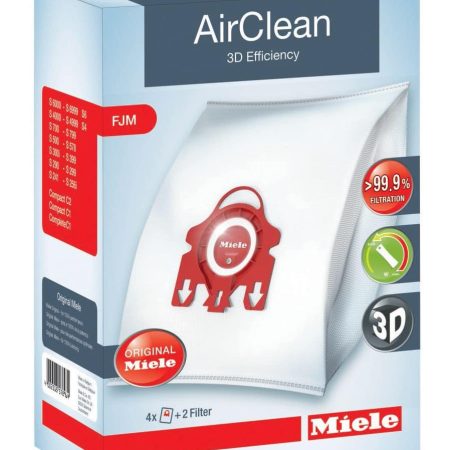 Miele AirClean 3D FJM Dust Bags, 4-pk