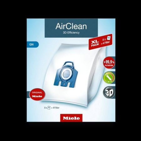 Miele AirClean 3D Efficiency GN Dust Bags Value Pack, 8-pk