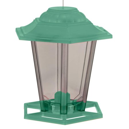 Panacea Mini Lantern Outdoor Plastic Hanging Bird Feeder, 0.5-lb