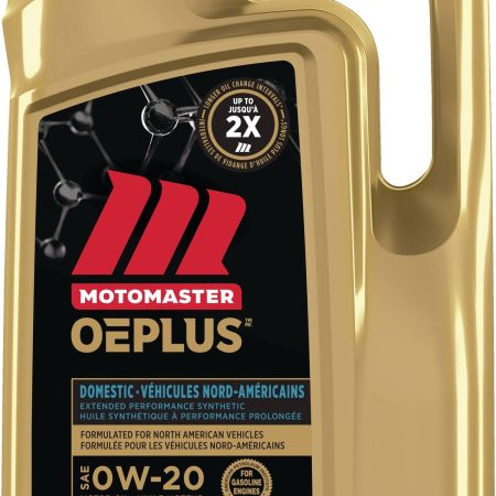 MotoMaster OEPLUS Domestic Premium 0W20 Synthetic Engine/Motor Oil, 5-L