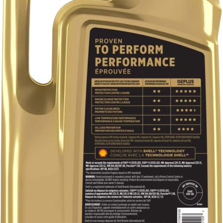 MotoMaster OEPLUS European Premium 0W30 Synthetic Engine/Motor Oil, 5-L