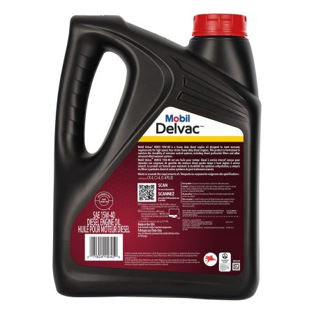 Mobil Delvac 15W-40 HDEO Synthetic Blend Diesel Engine Oil, 3.78-L