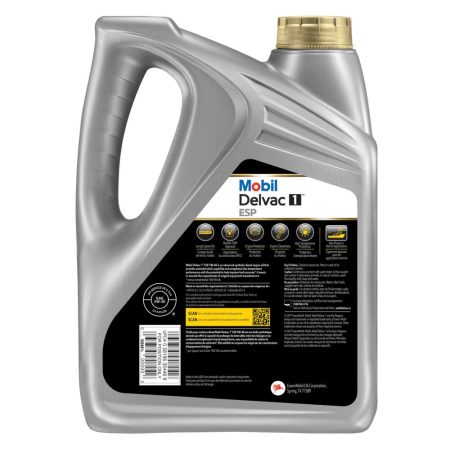 Mobil Delvac™ 5W40 Synthetic Diesel Engine/Motor Oil, 3.78-L