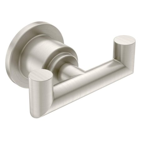 Moen Arris Modern Double Robe Hook, Brushed Nickel