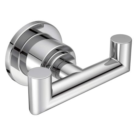 Moen Arris Modern Double Robe Hook, Chrome