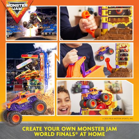 Monster Jam El Toro Loco Big Air Challenge Trucks Playset, Ages 4+