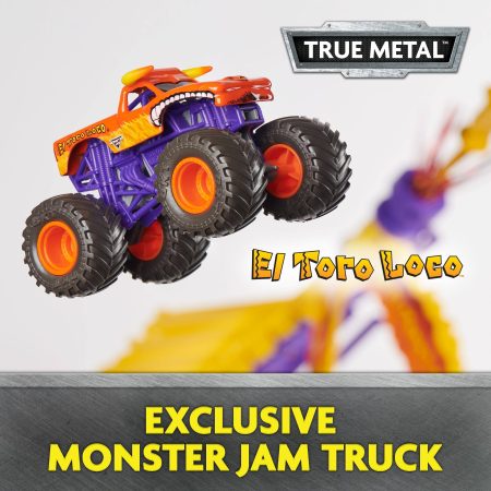 Monster Jam El Toro Loco Big Air Challenge Trucks Playset, Ages 4+