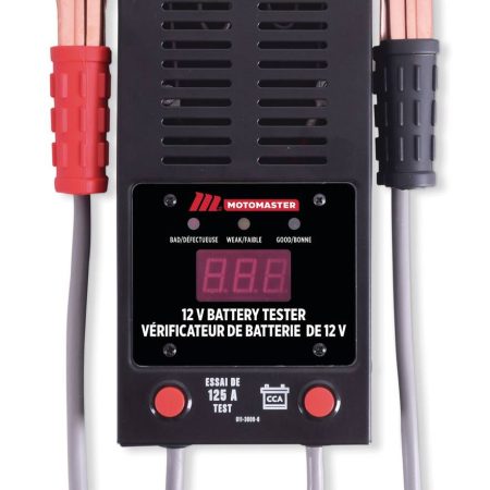 MotoMaster Battery Tester, 125-Amp Load, 12V