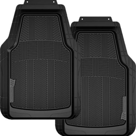 MotoMaster All Season Floor Mat, Black, 2-pk