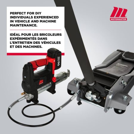 MotoMaster 20V Powered Cordless Electric Grease Gun, with PWR POD 2.0Ah Battery & Compact Charger, 14-oz