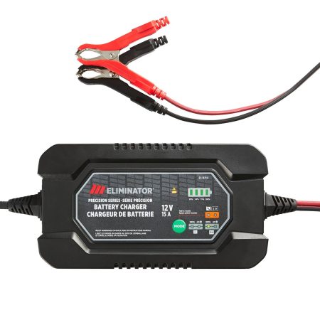 MotoMaster Eliminator Precision Series Smart Battery Charger/Maintainer, Fully Automatic, 15/1-Amp, 12V