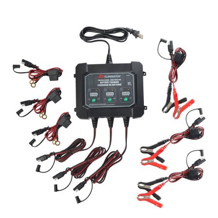 MotoMaster Eliminator Precision Series 3-Bank Smart Battery Charger/Maintainer, 3X1-Amp, 12V