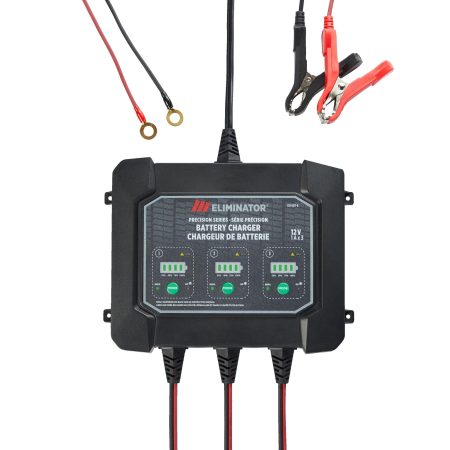 MotoMaster Eliminator Precision Series 3-Bank Smart Battery Charger/Maintainer, 3X1-Amp, 12V