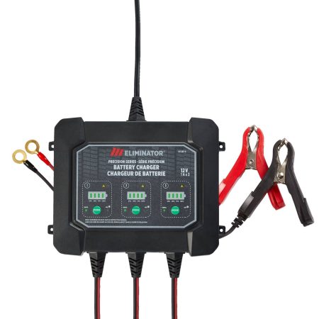 MotoMaster Eliminator Precision Series 3-Bank Smart Battery Charger/Maintainer, 3X1-Amp, 12V